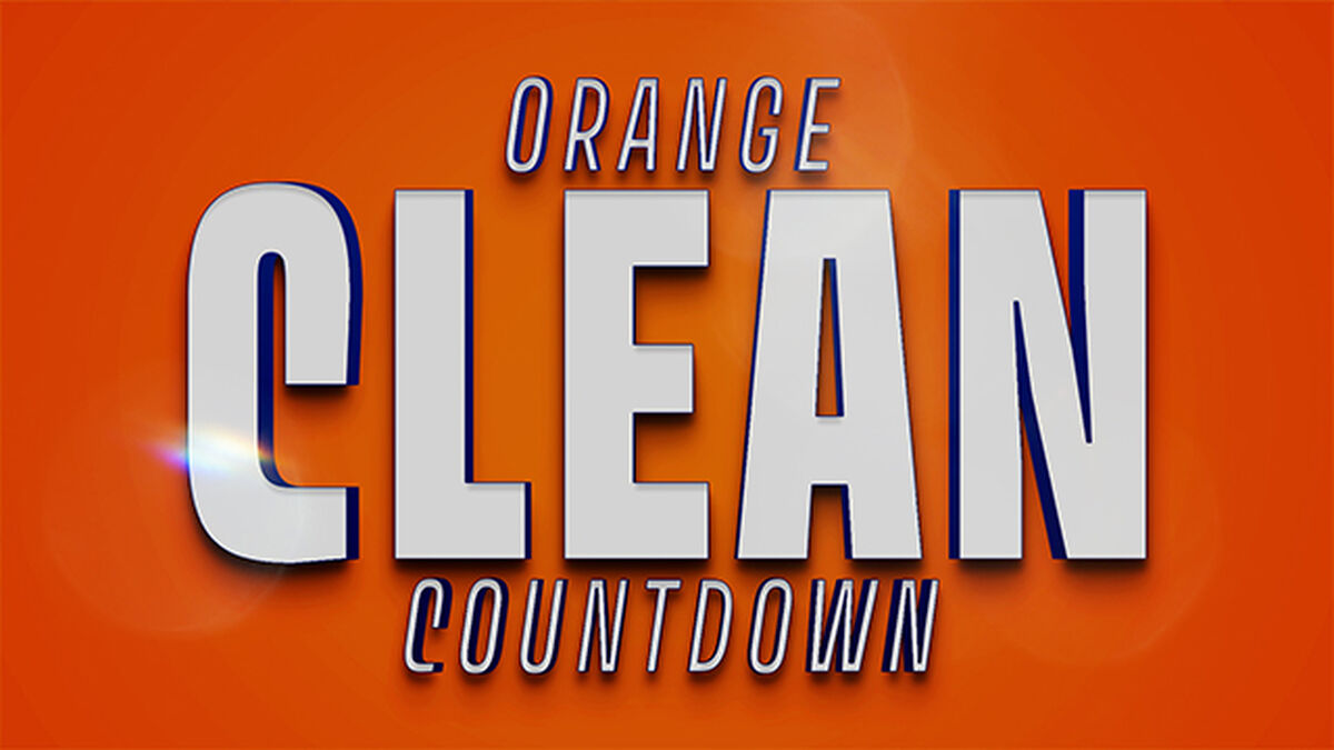 Clean Orange Countdown image number null